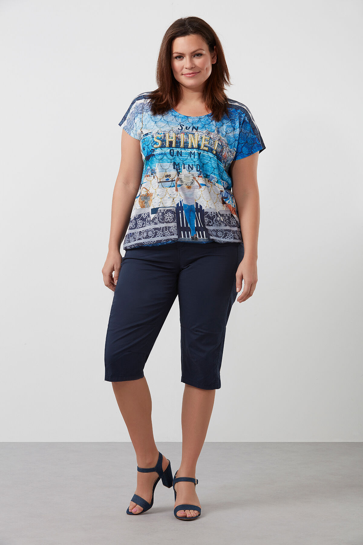 Pantal&oacute;n pirata de algod&oacute;n image number 4