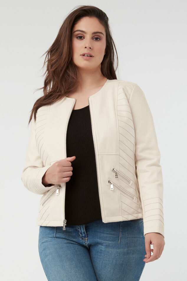 Chaqueta de cuero PU image number 5