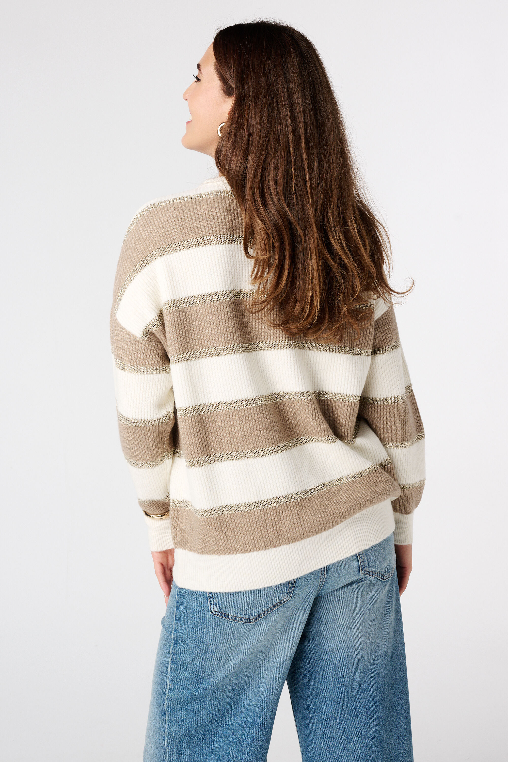 Jersey a rayas con lurex image number 3