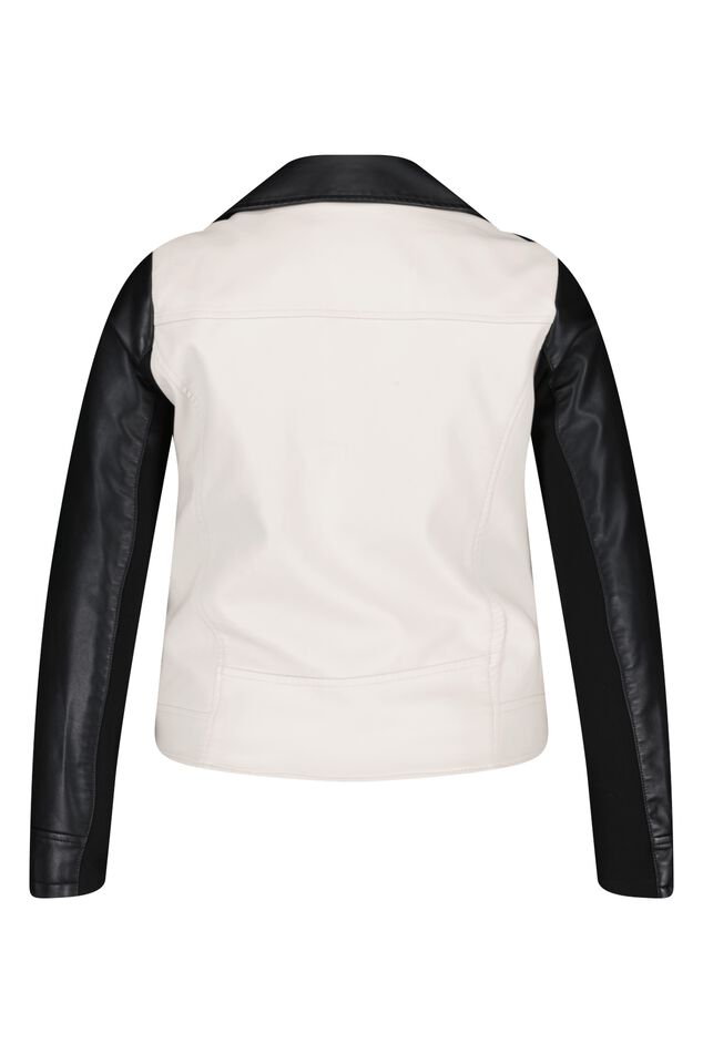 Cazadora biker bicolor image number 3