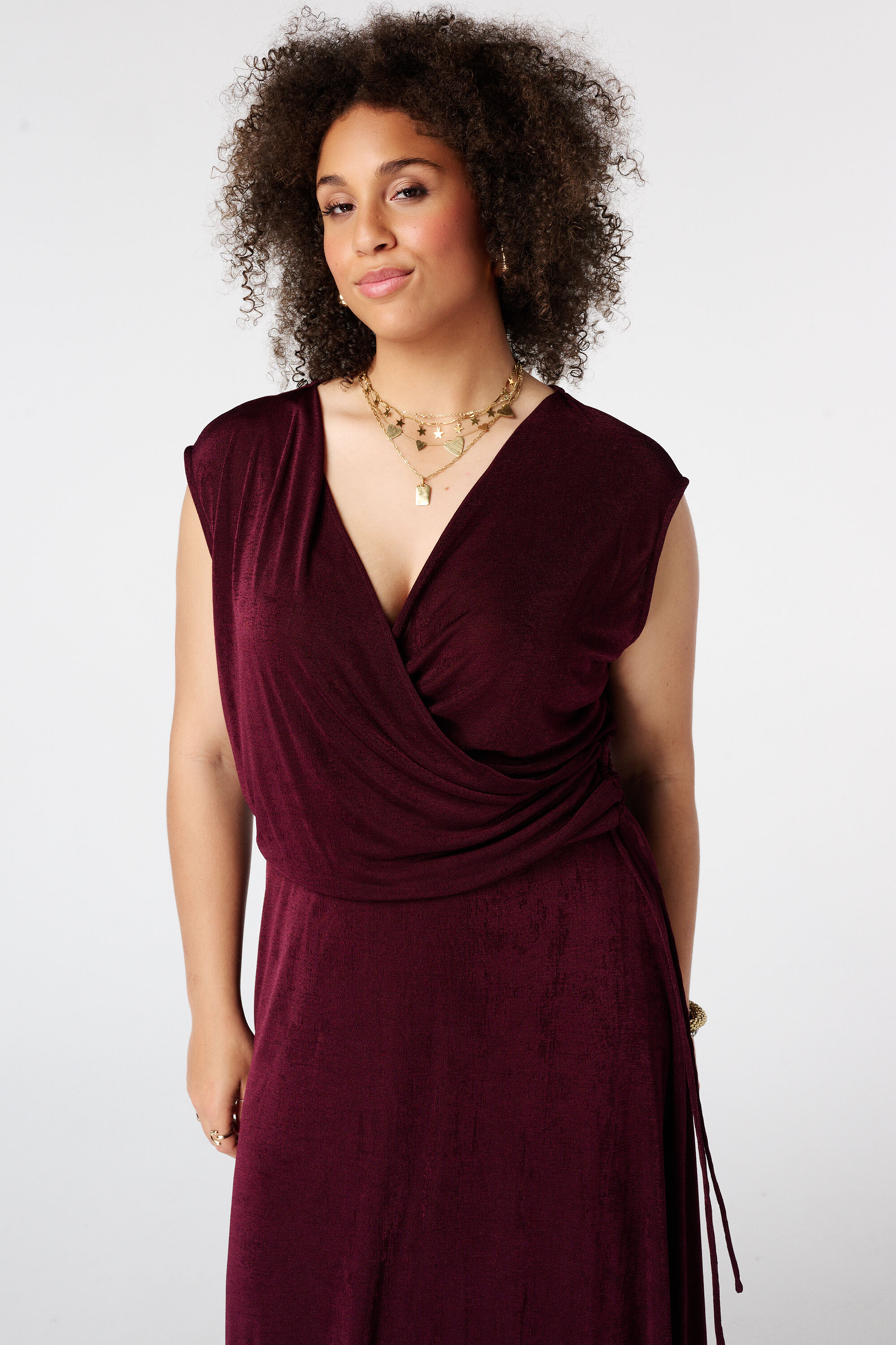 Vestido con efecto cruzado image number 5