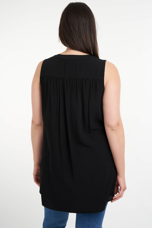 Blusa de encaje sin mangas image number 4