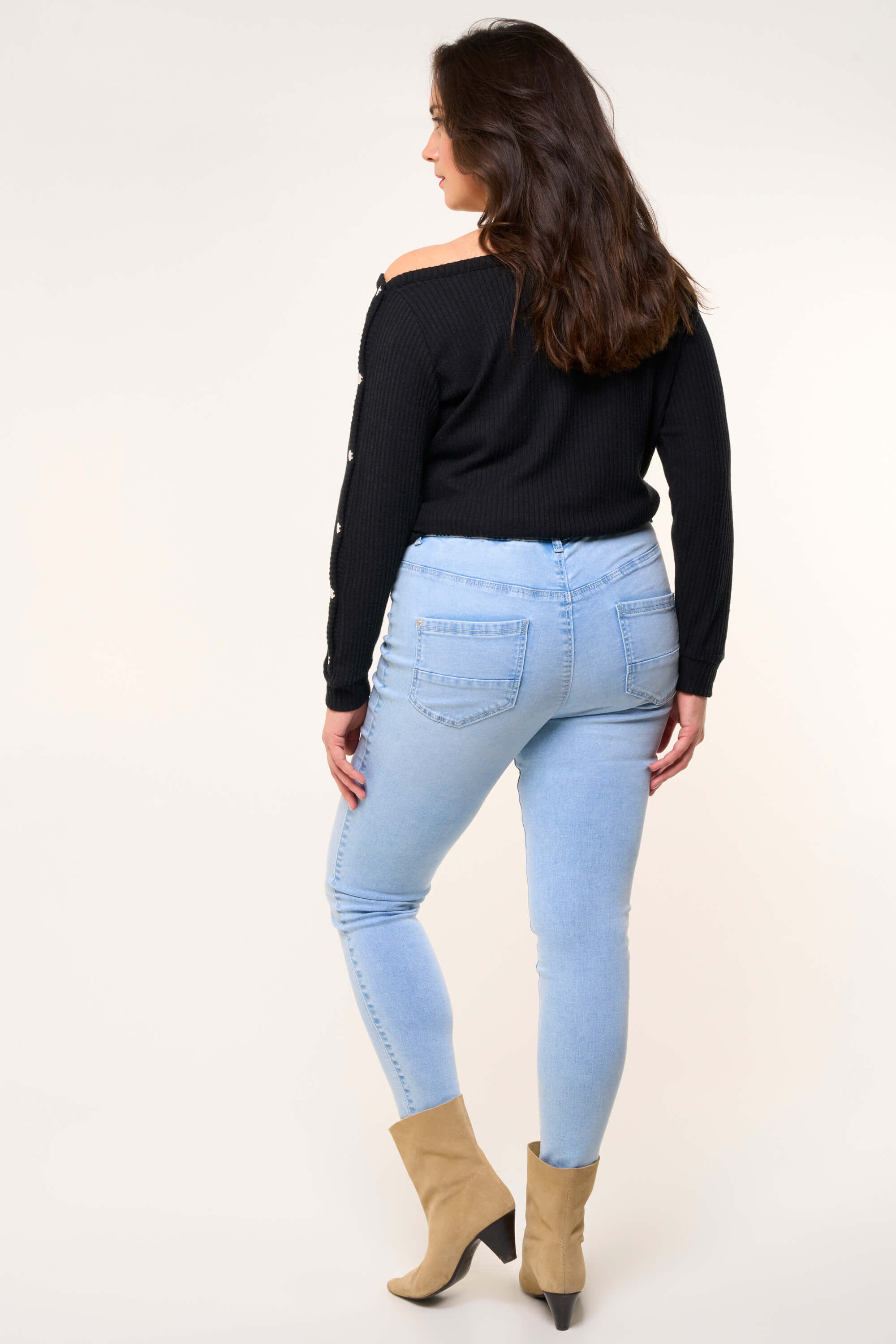 Tregging ajustado de corte 30 POPPY image number 3