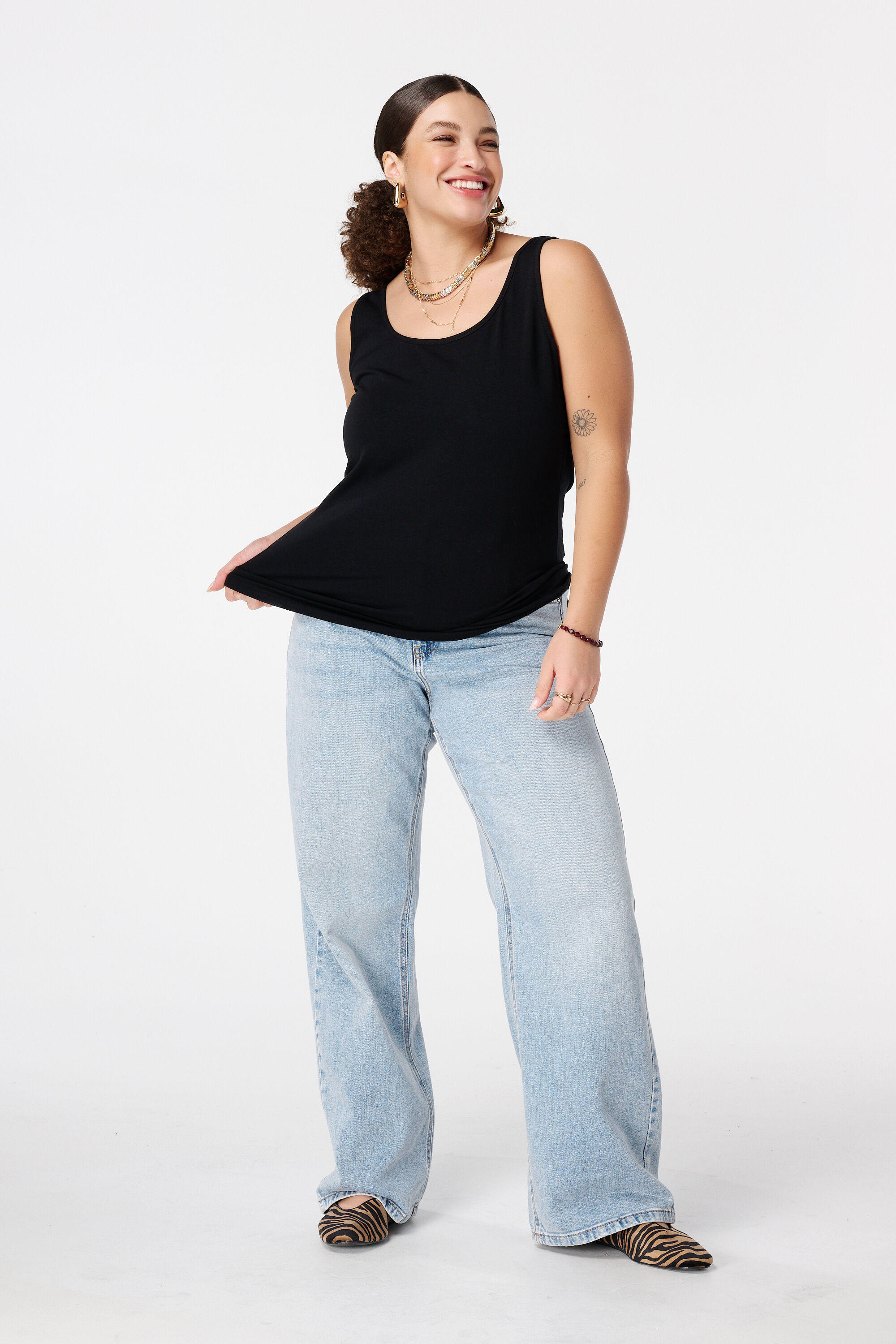 Camiseta sin mangas de algod&oacute;n image number 5