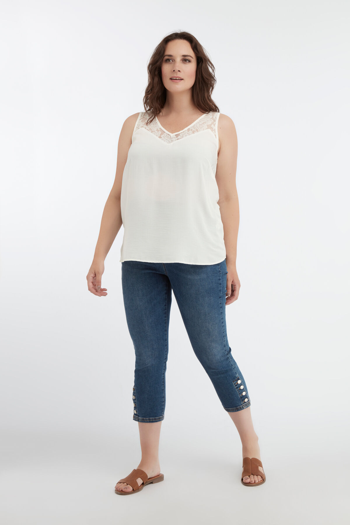 Treggings cortos con botones POPPY  image number 6