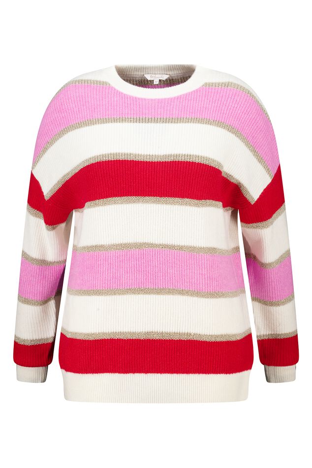 Jersey a rayas con lurex image number 1
