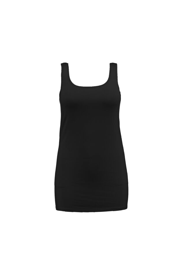 Camiseta larga sin mangas de algodón - pack de dos image number 2