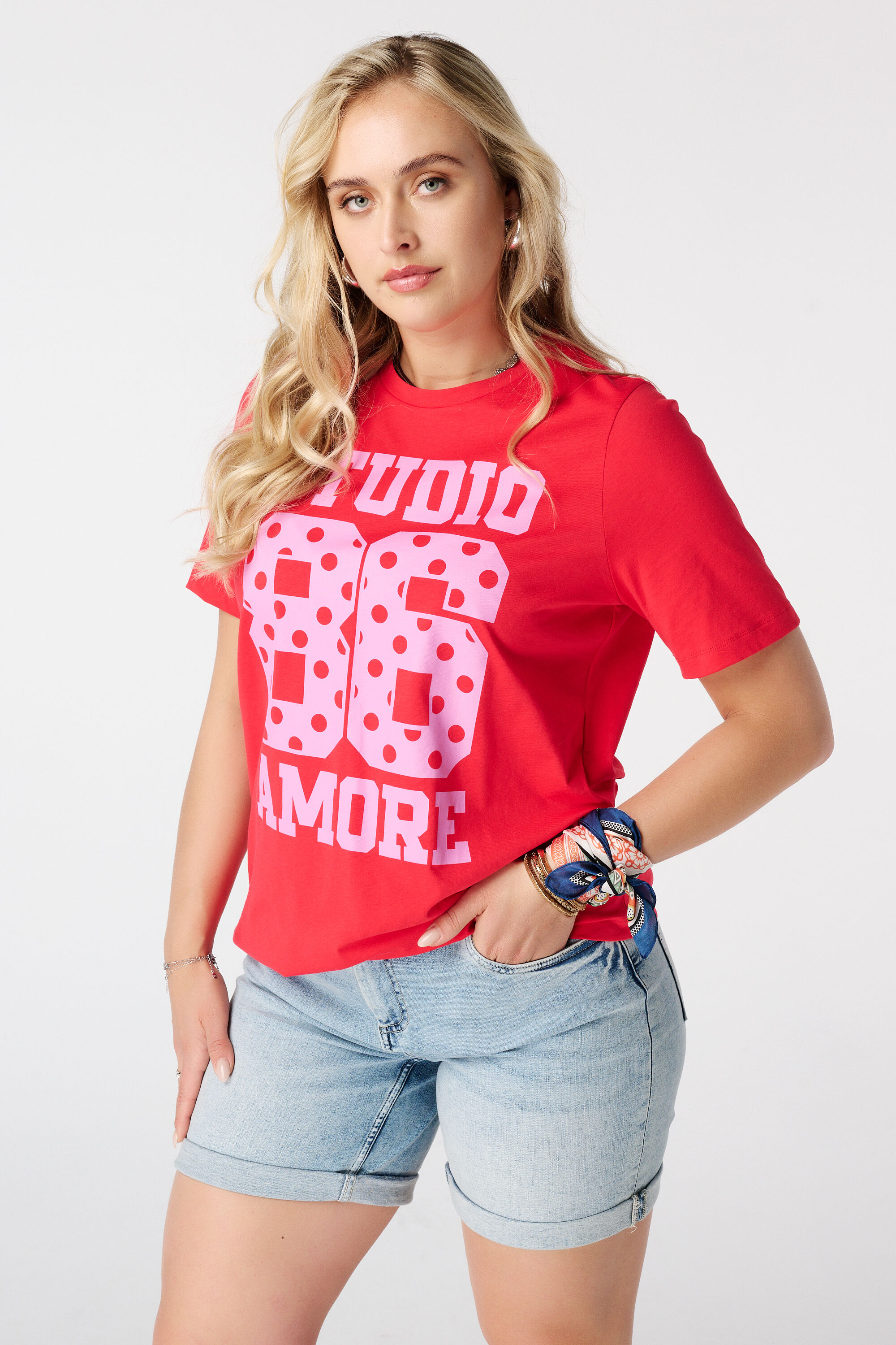 Camiseta informal con estampado