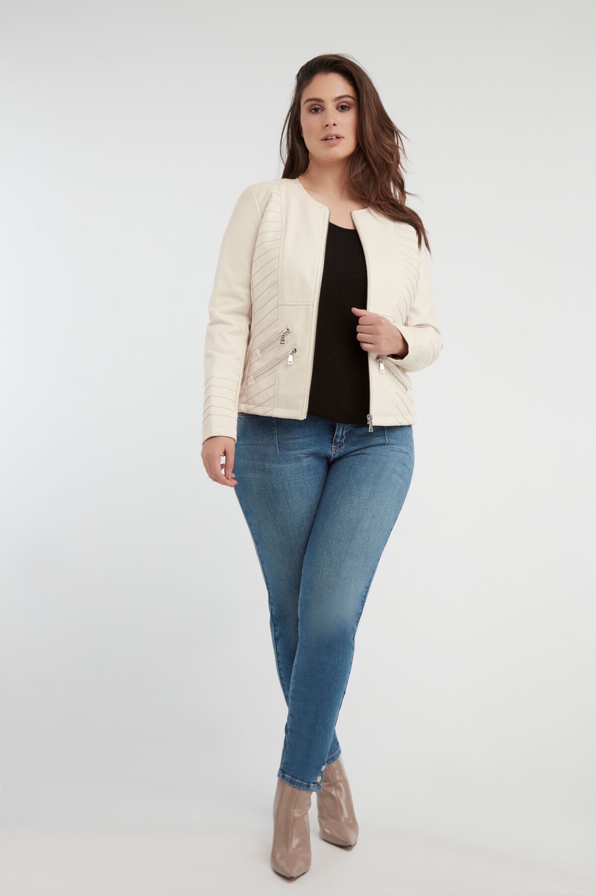 Chaqueta de cuero PU image number 3