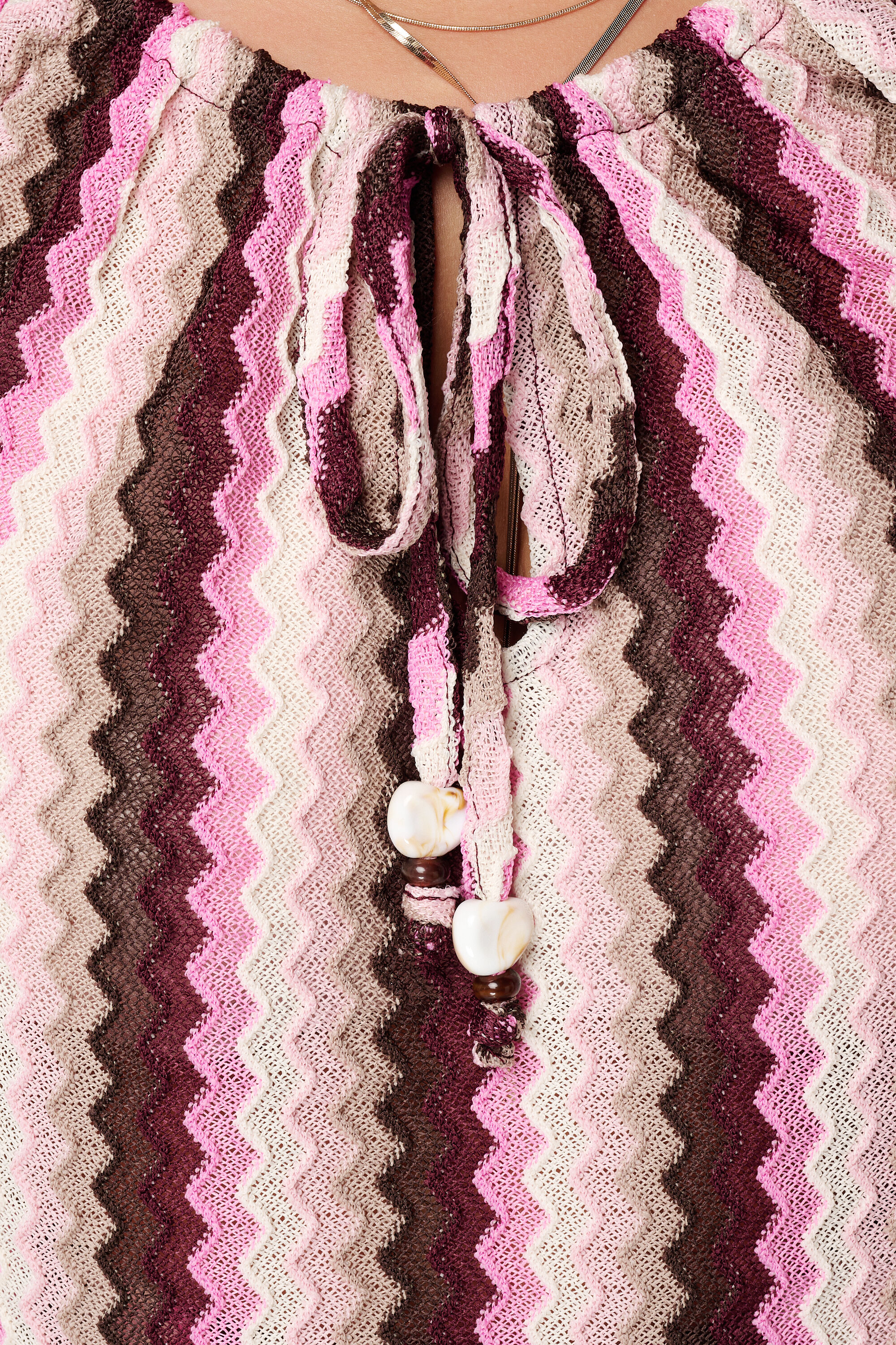Top de encaje con cordones image number 6