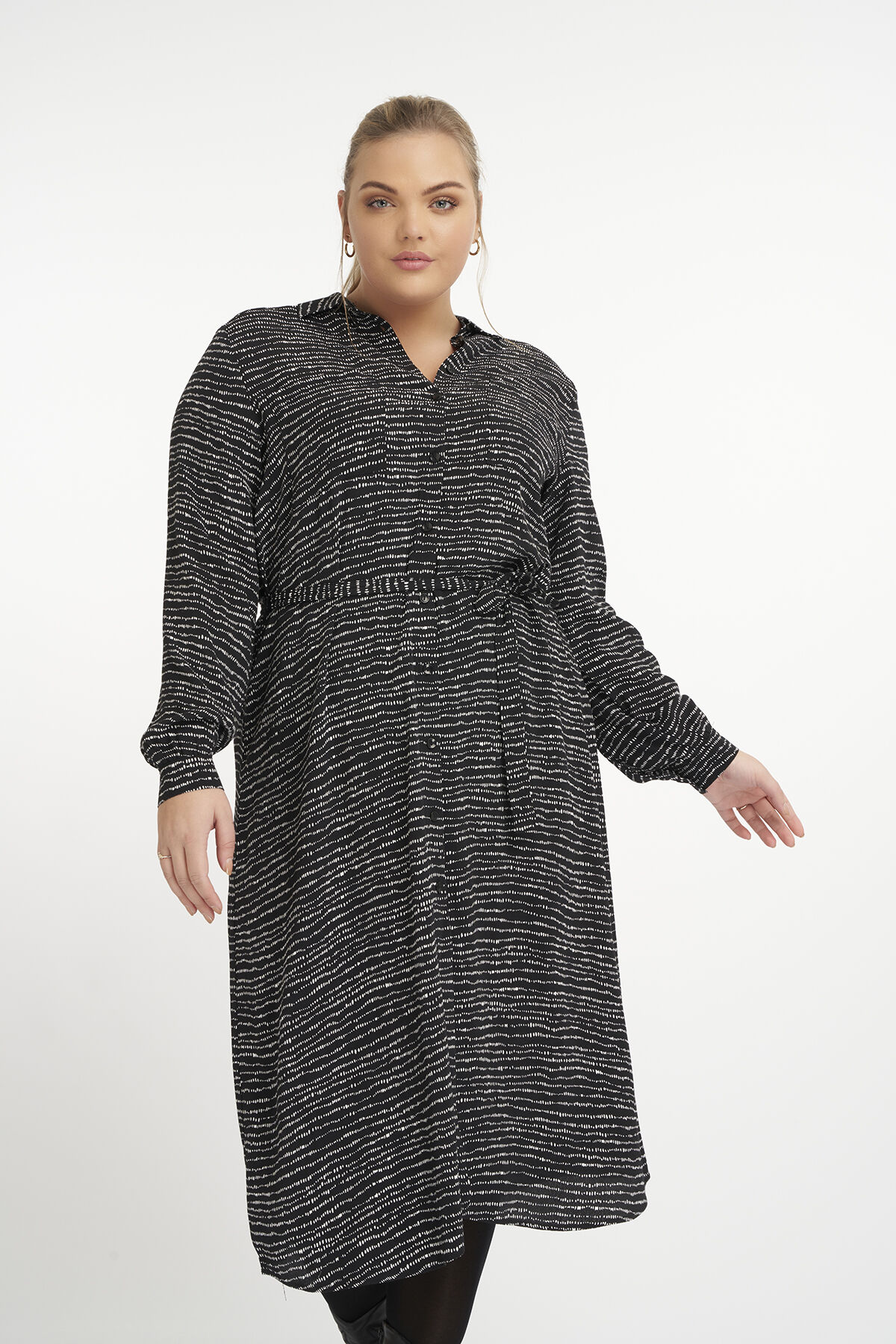 Vestido midi con estampado image number 5