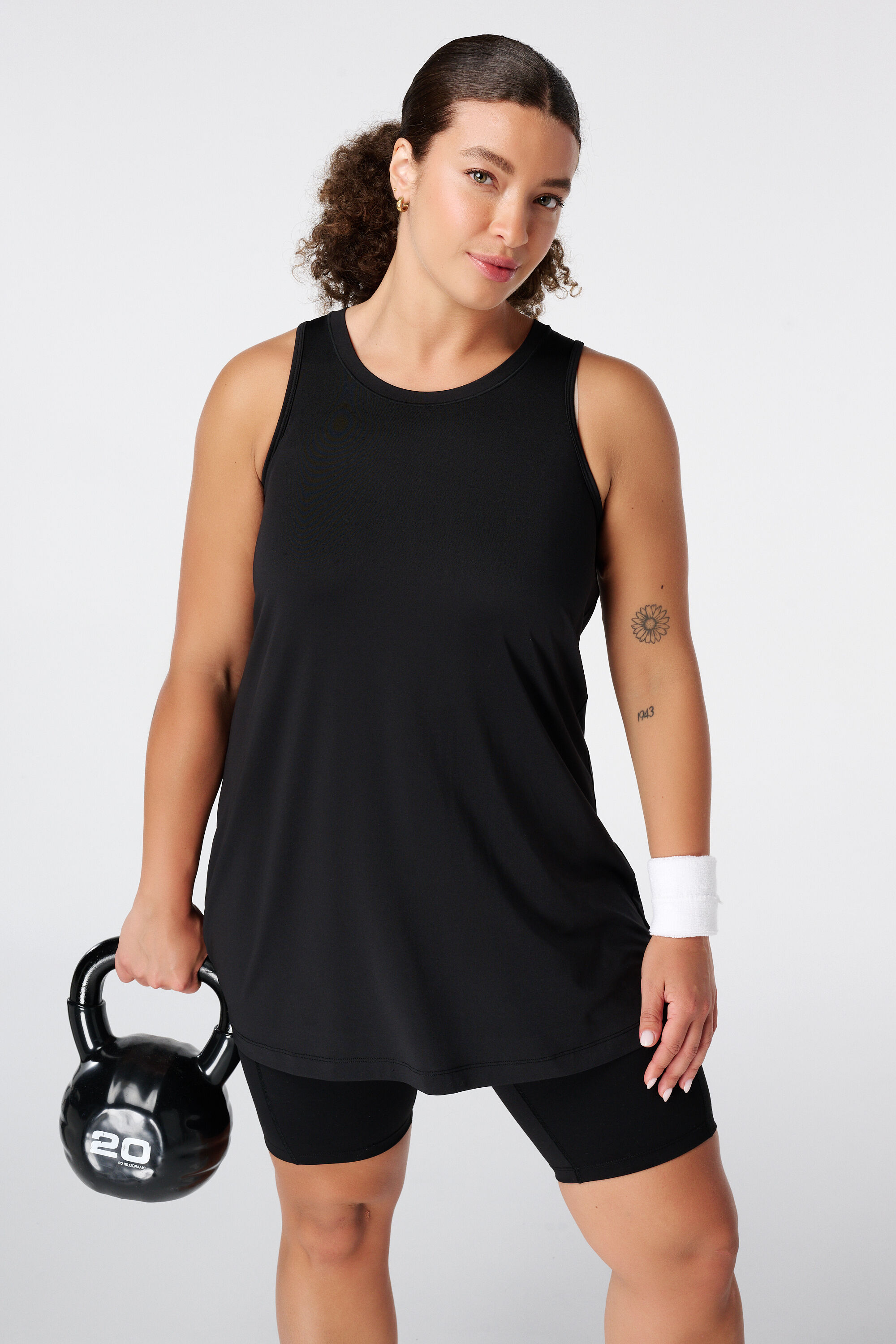 Camiseta sin mangas deportiva larga