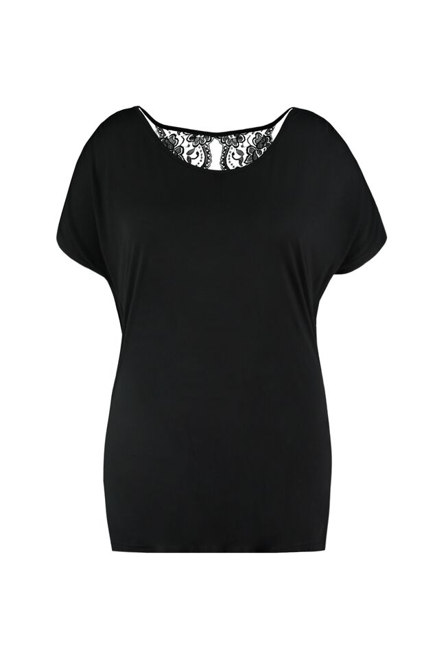 Top con detalle de encaje image number 1