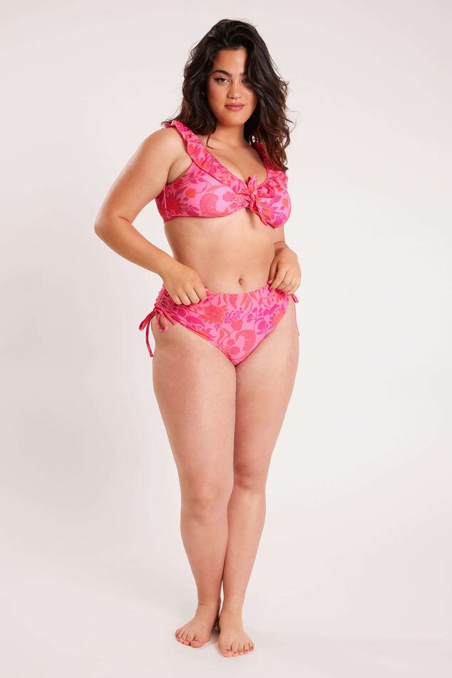 Braguita de bikini de talle alto con estampado image number 7