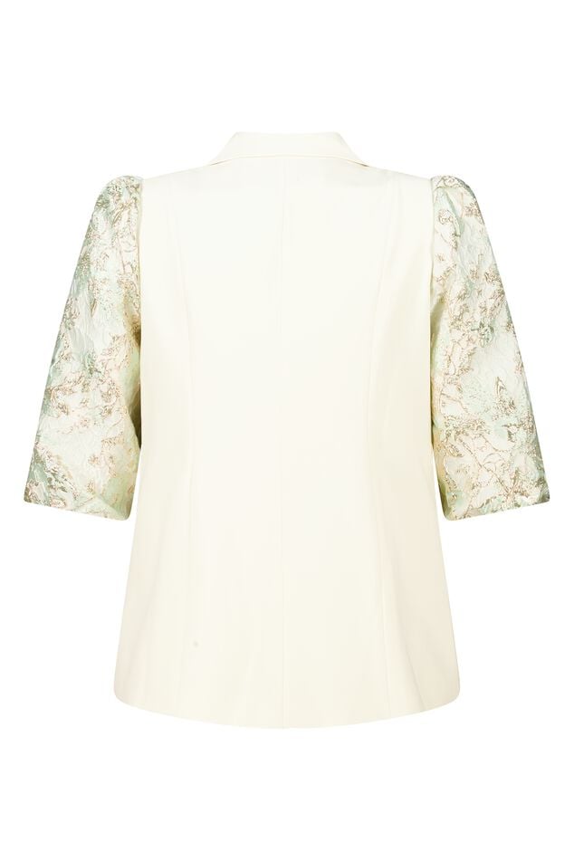 Blazer de manga corta con estampado image number 2