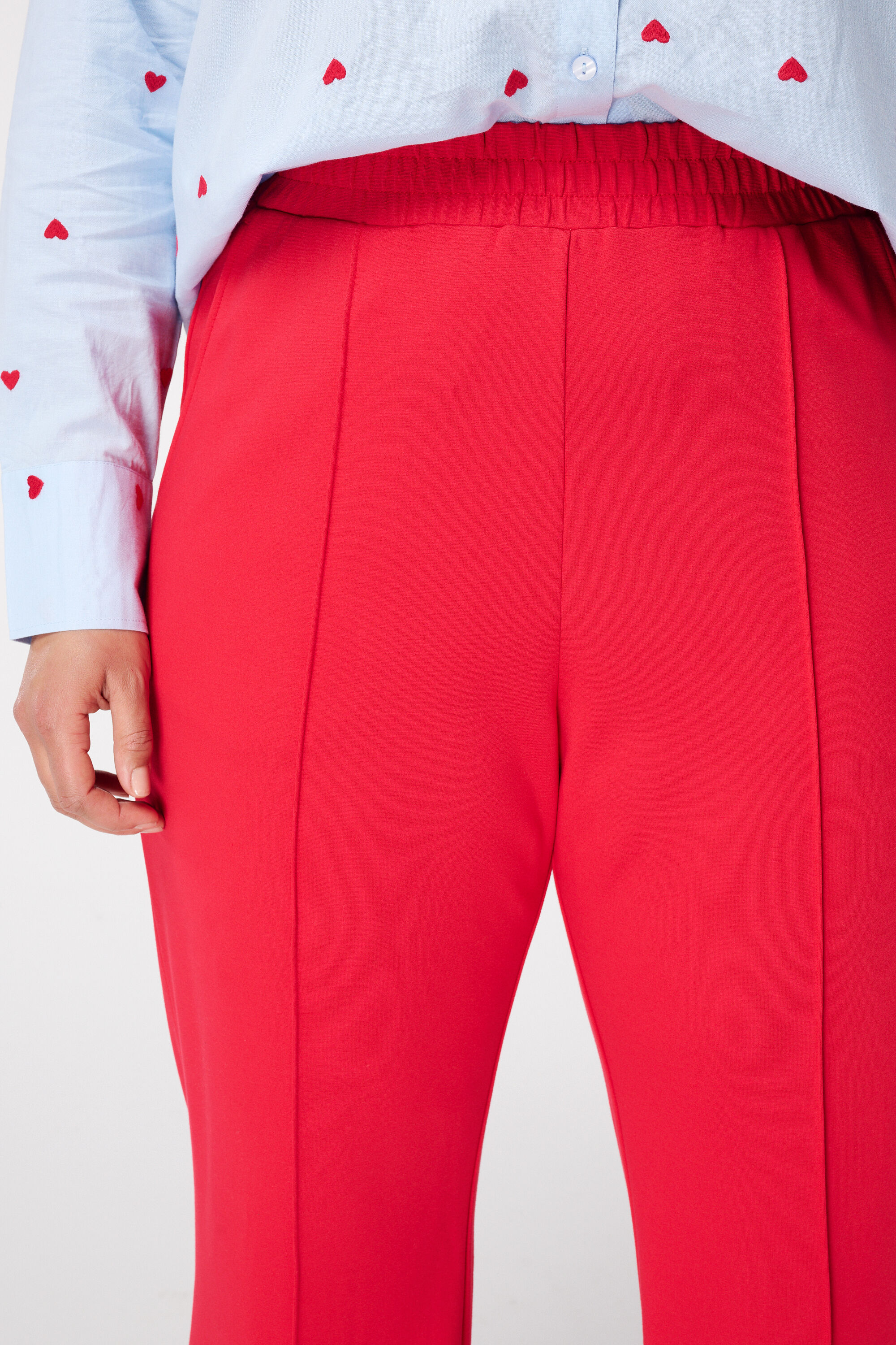 Pantal&oacute;n ancho con costuras decorativas image number 4