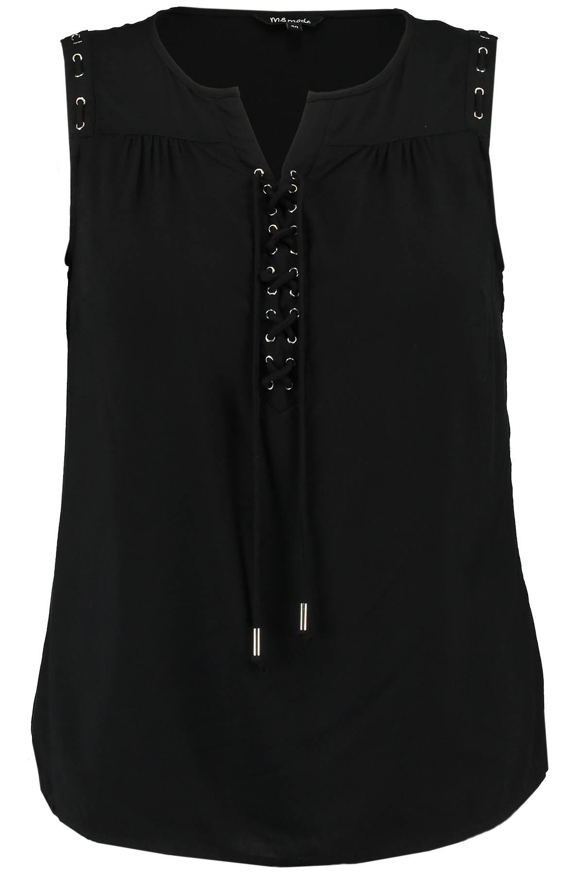 	Top sin mangas con encaje image number 1