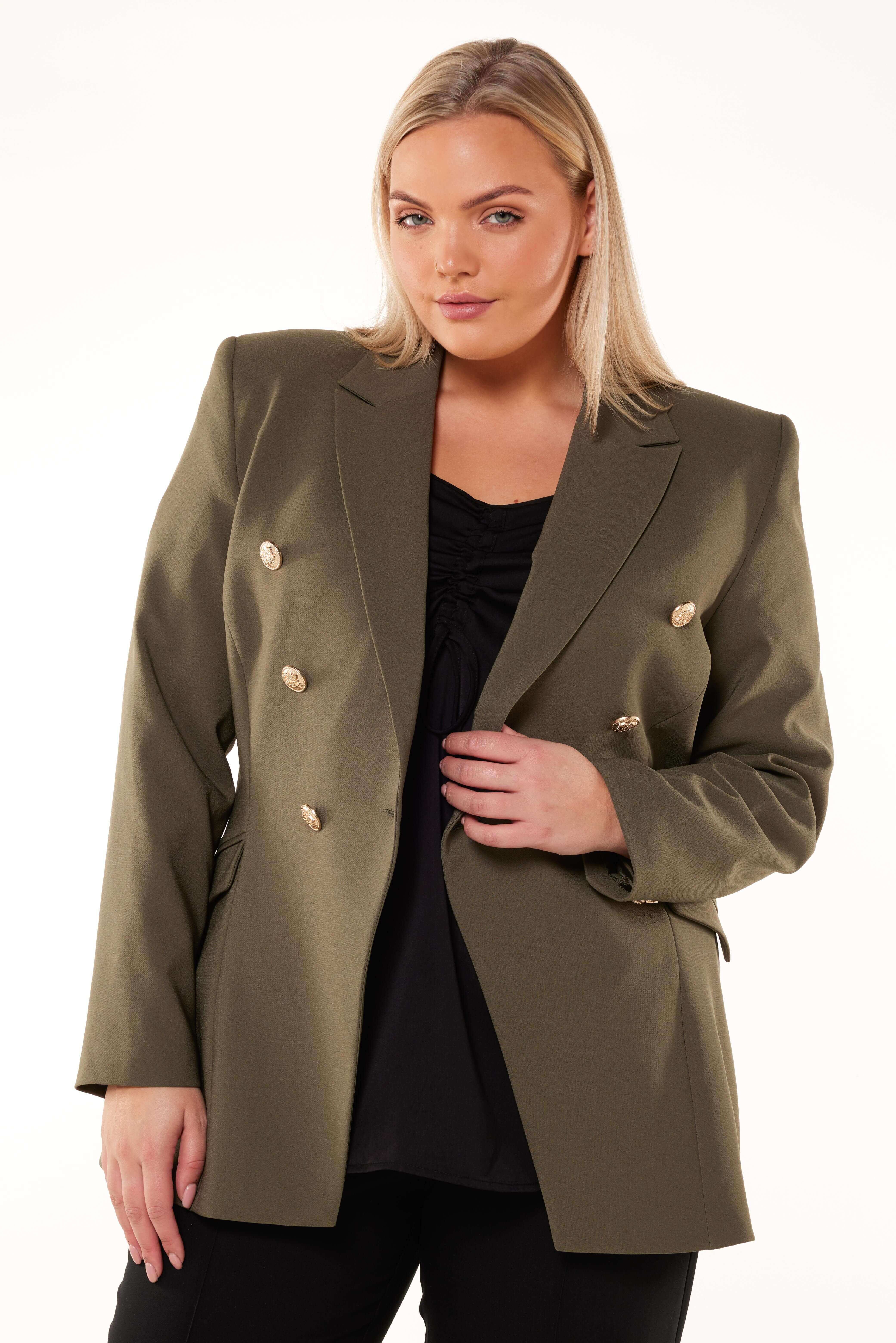 Blazer con doble pechera  image number 4