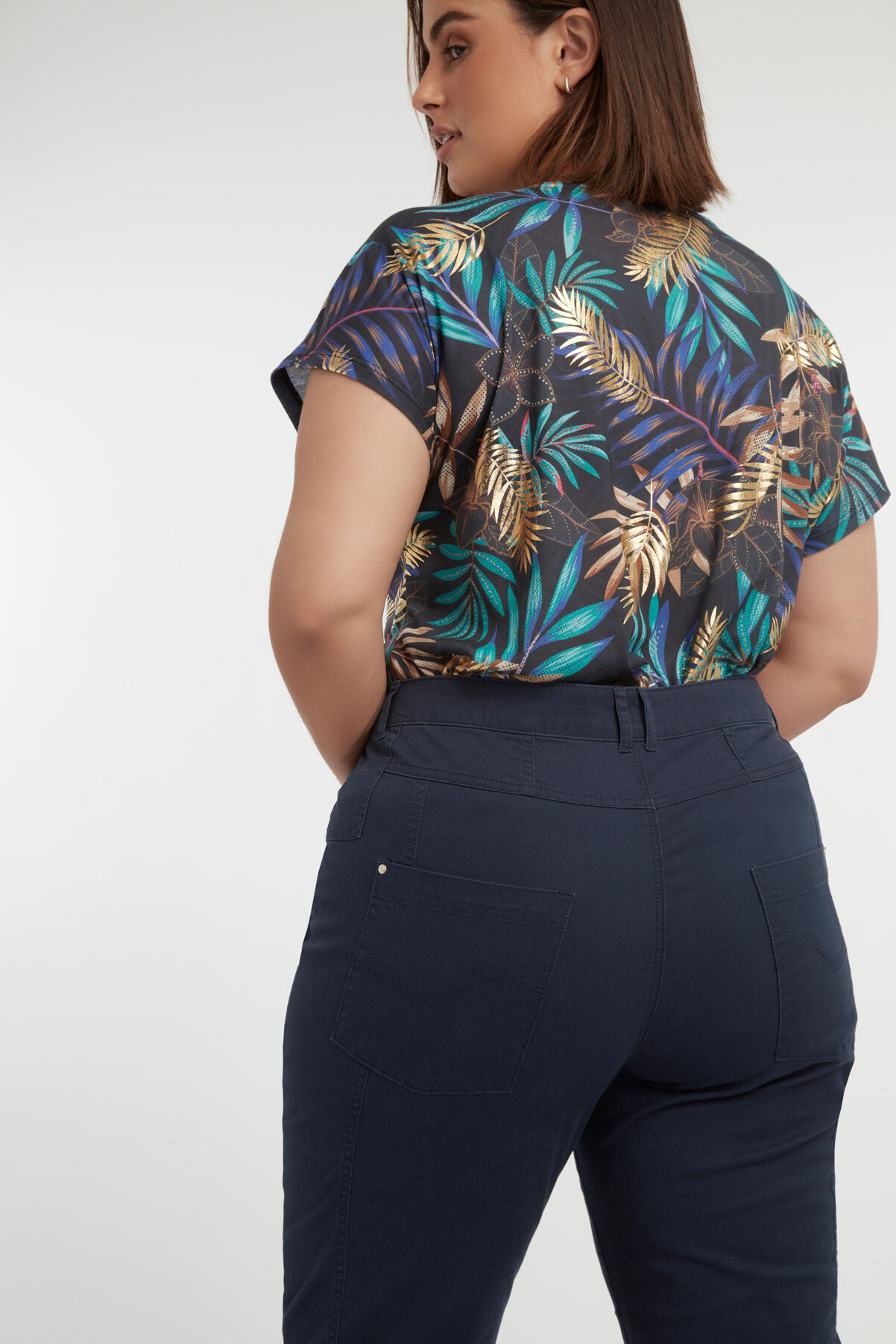 Pantalones pirata de algod&oacute;n image number 5