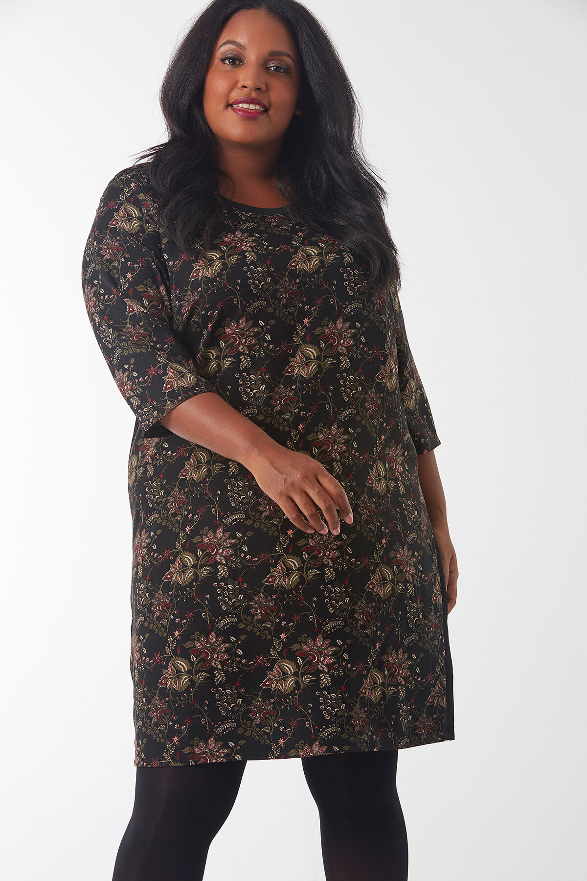 Vestido con estampado integral image number 3