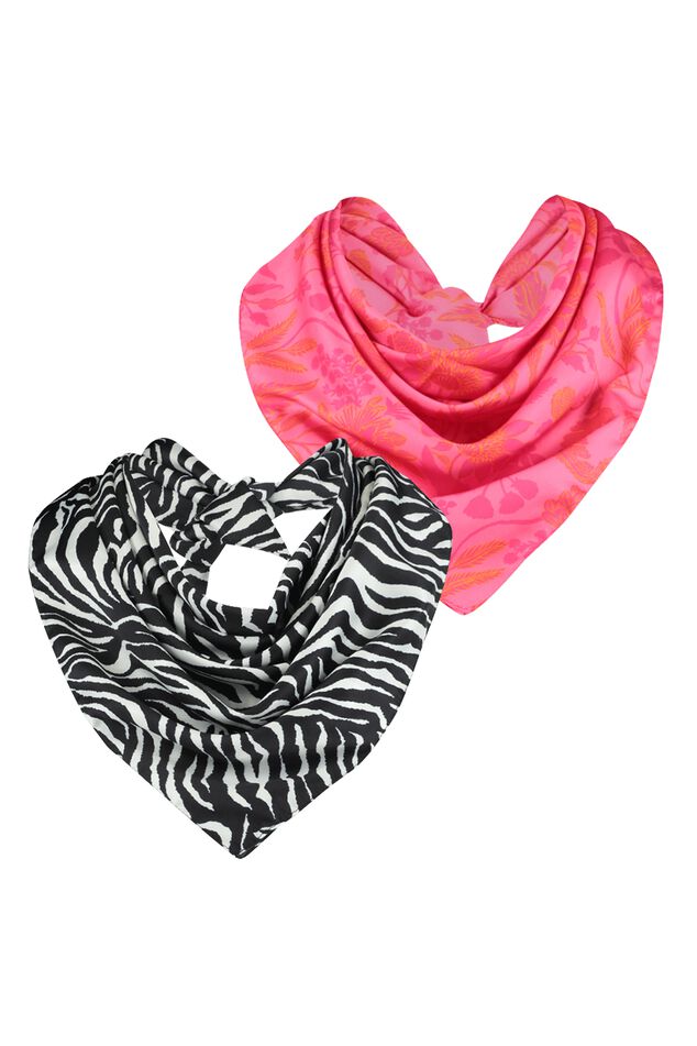 Pack de 2 fulares de satén  image number 1