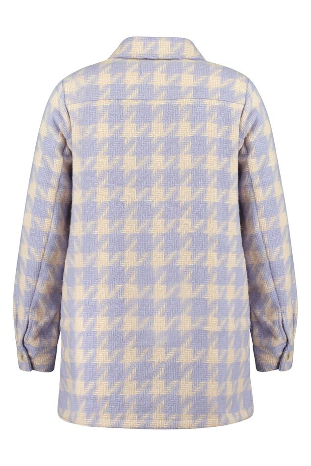 Sobrecamisa con estampado pata de gallo image number 3