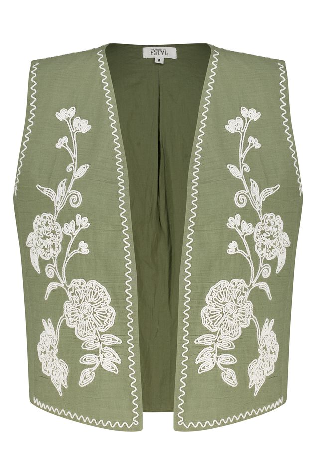 Chaleco con bordado  image number 1