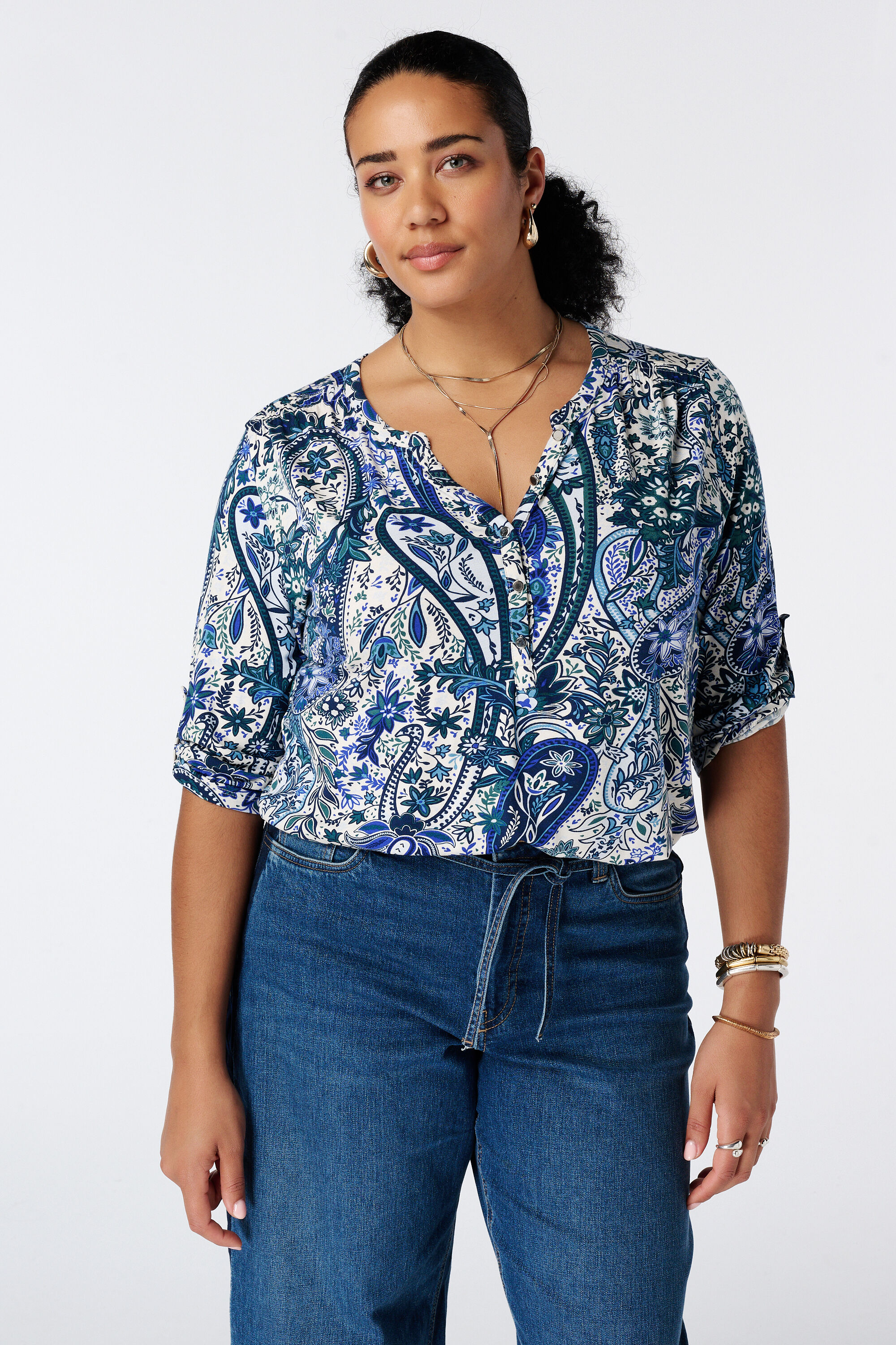 Top con estampado
