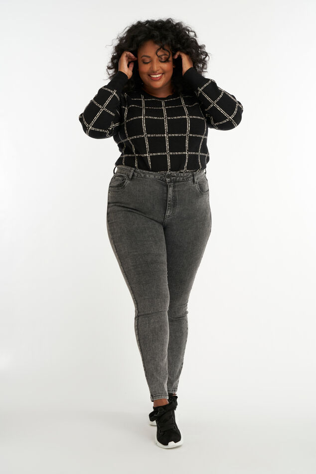 Vaqueros de pitillo CHERRY de cintura alta image number 0