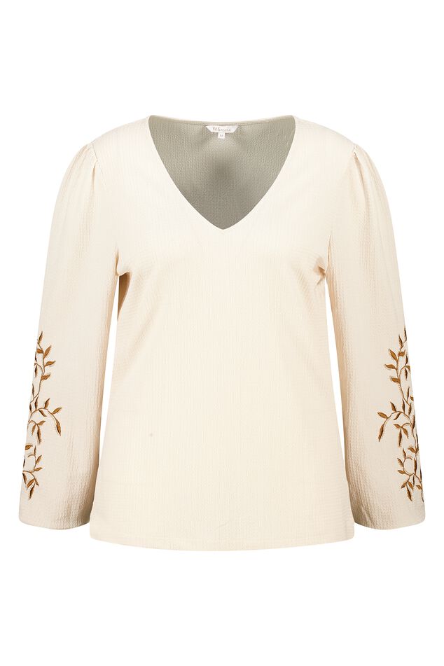 Top con bordado image number 1