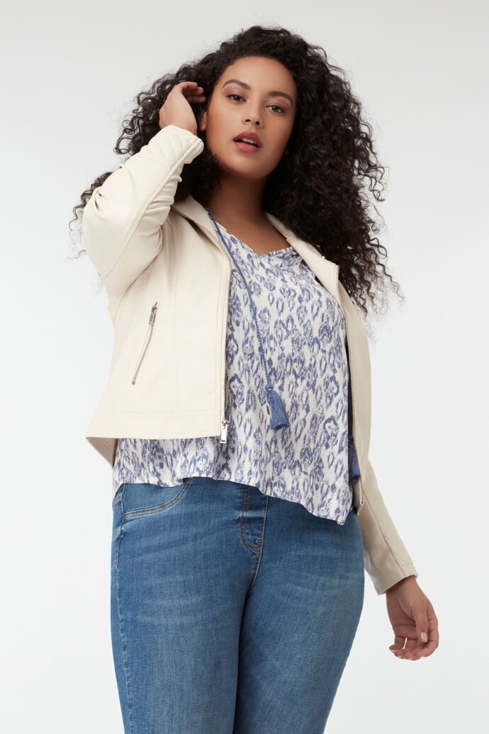 Chaqueta de cuero PU image number 5