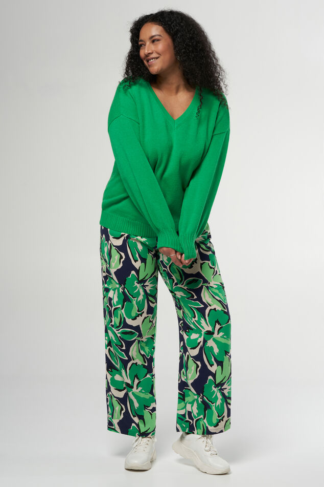 Mono con estampado floral verde image number 6