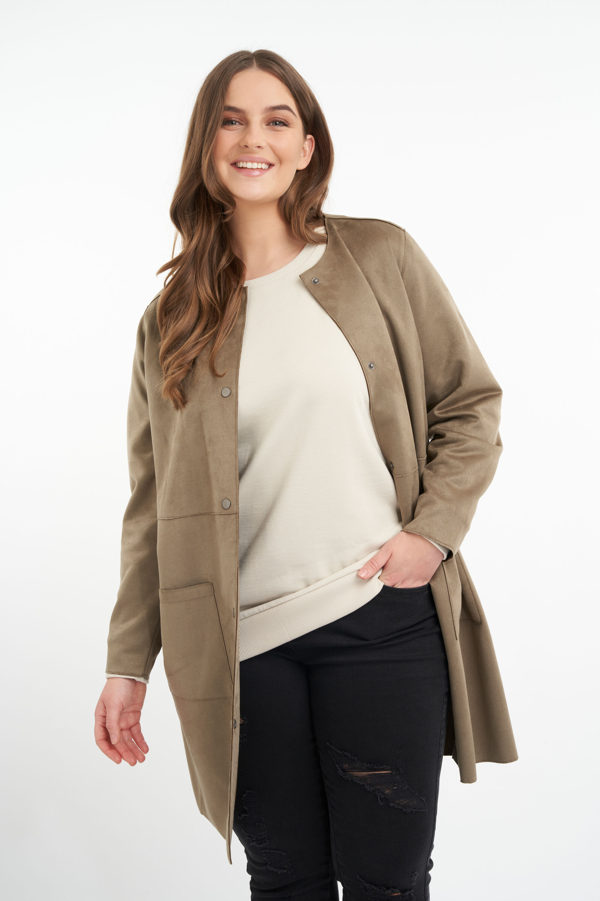 Chaqueta de antelina image number 7