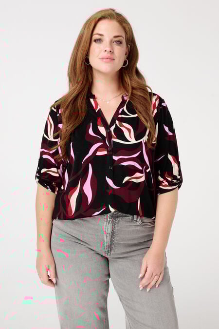 Top de jersey con estampado Top de jersey con estampado