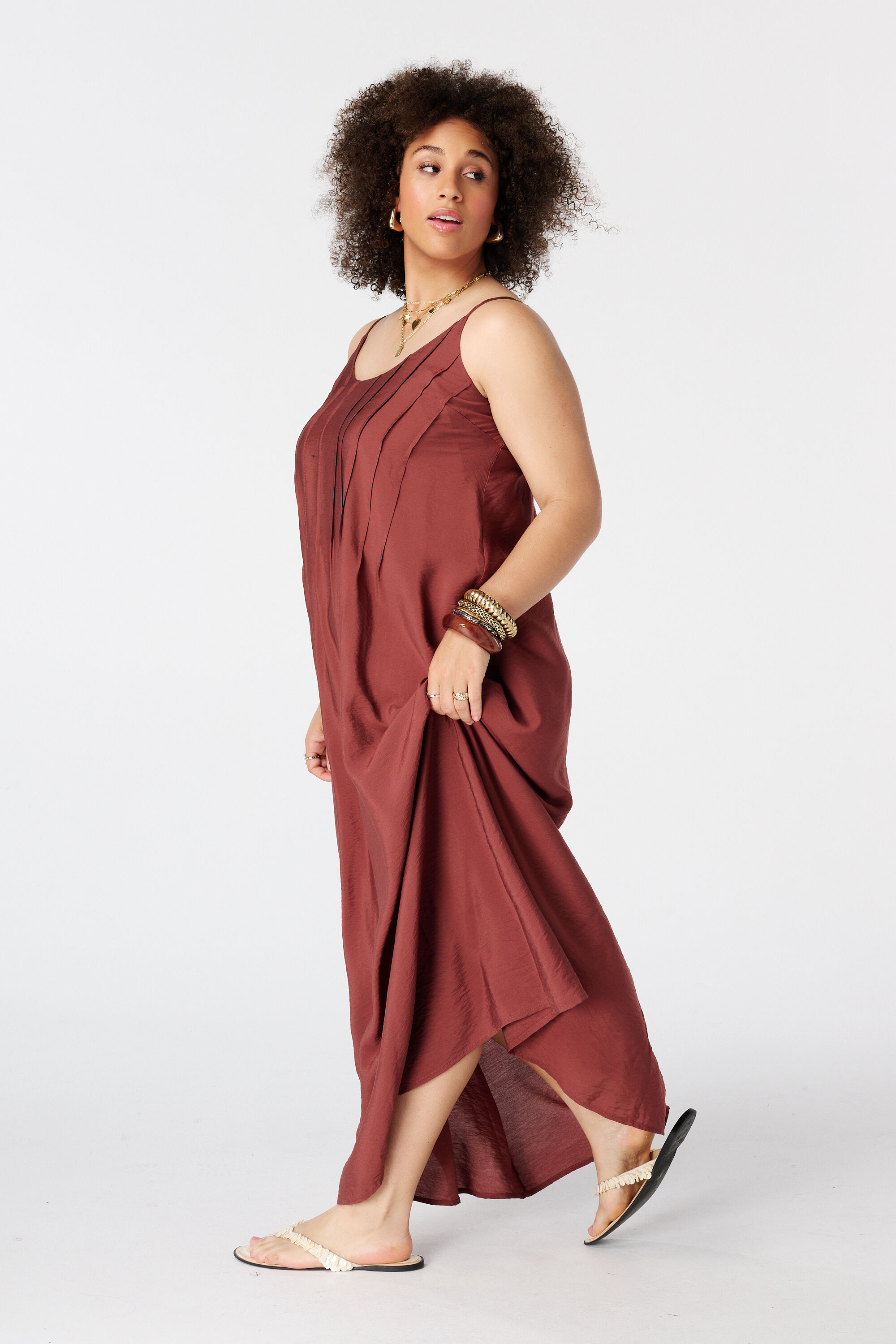 Vestido maxi sin mangas image number 5