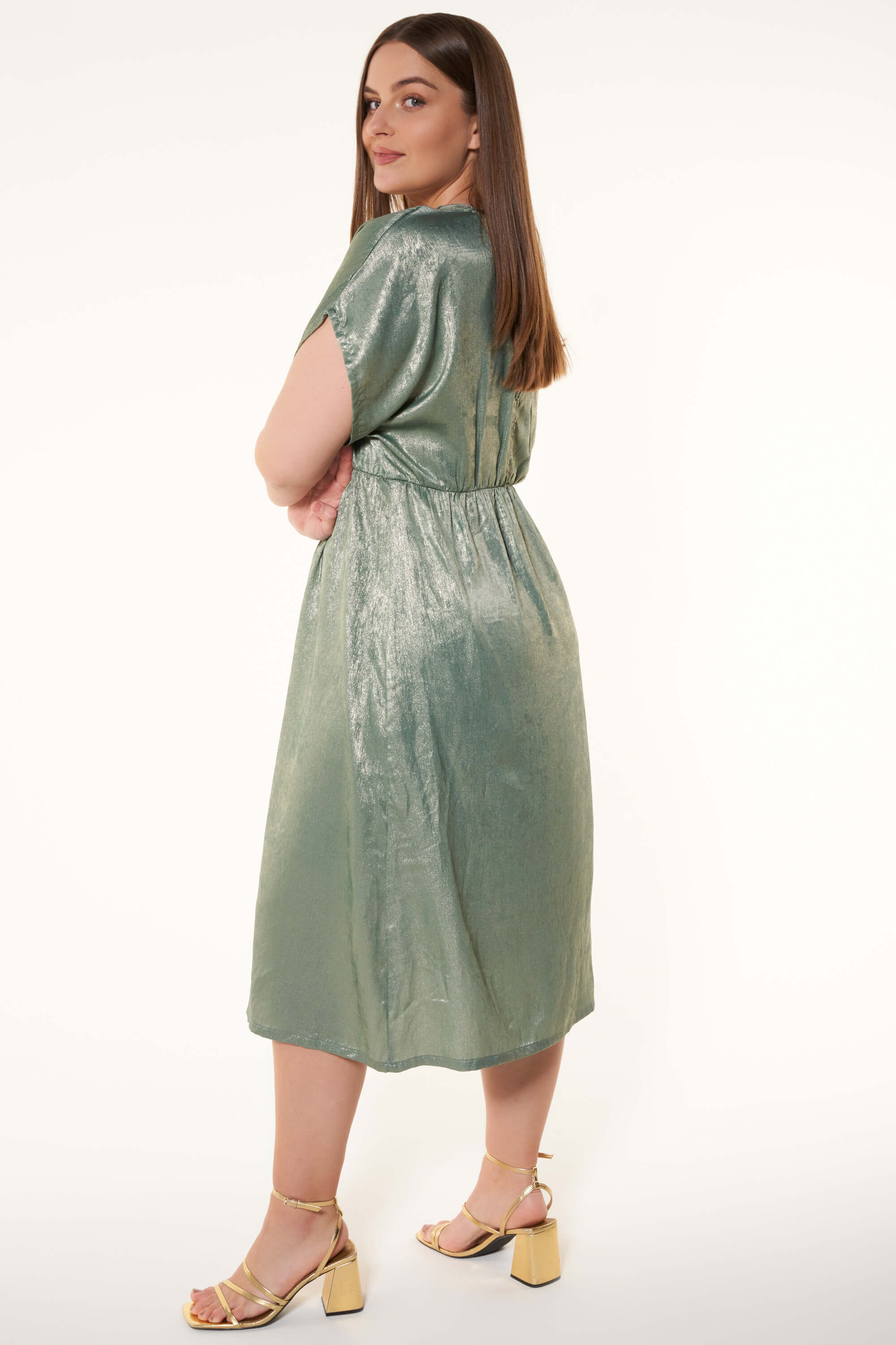 Vestido met&aacute;lico image number 6