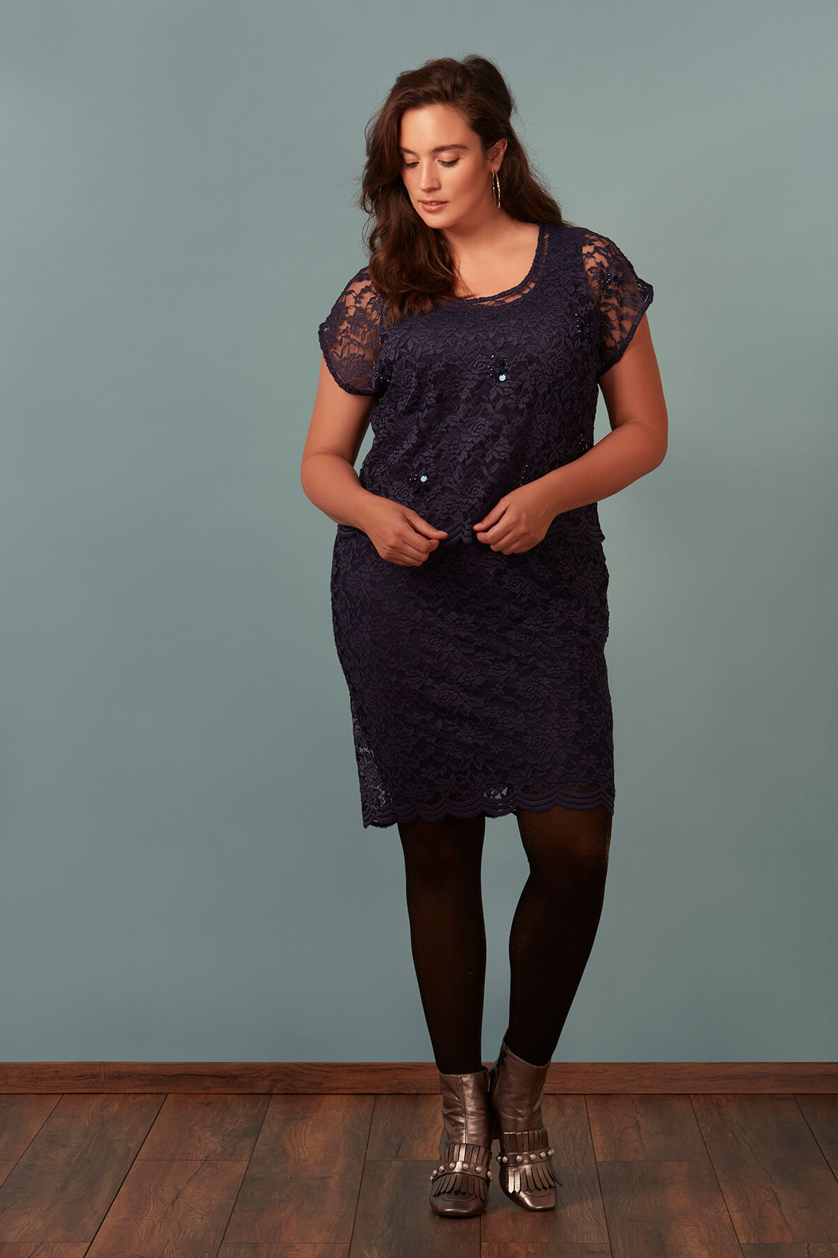 Vestido de encaje image number 4