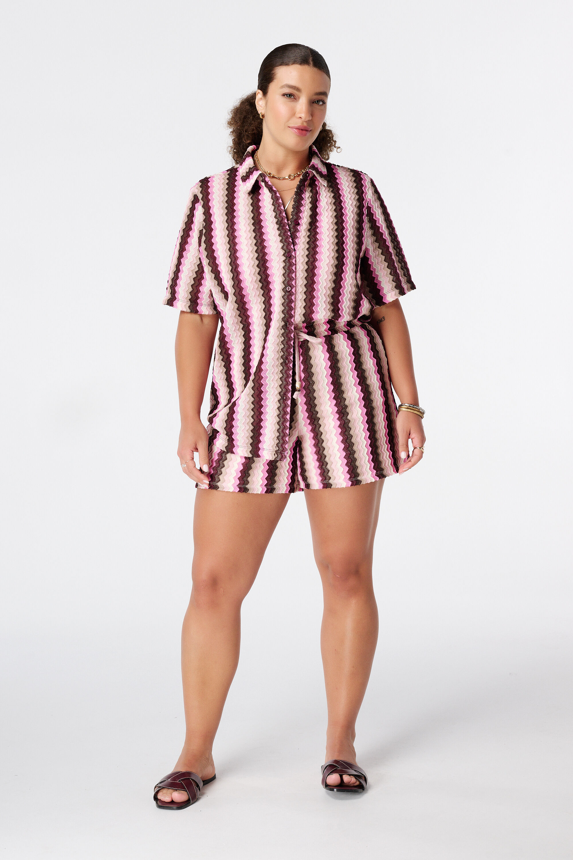 Top de crochet estilo polo image number 5