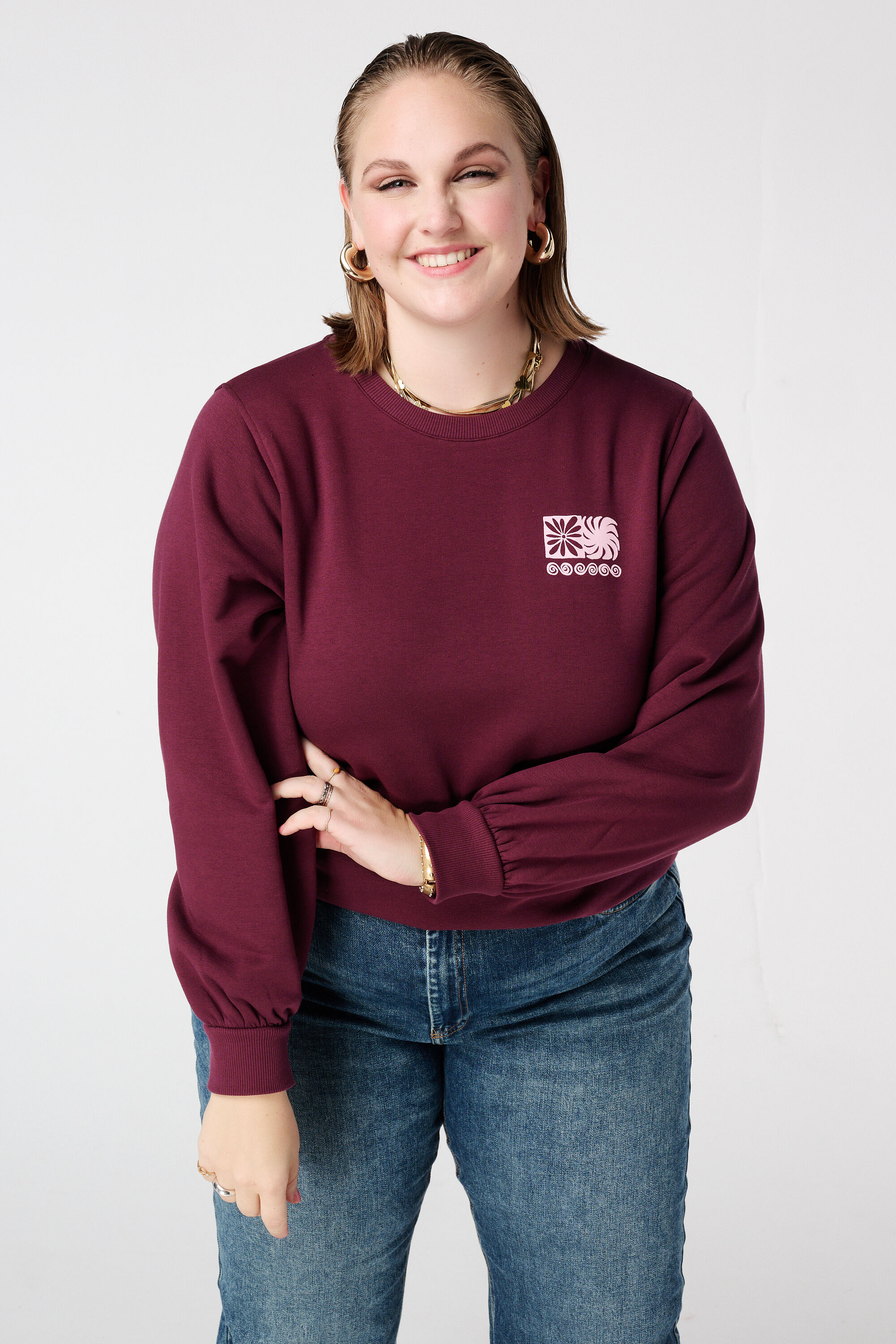 Sudadera con estampado en la espalda image number 3