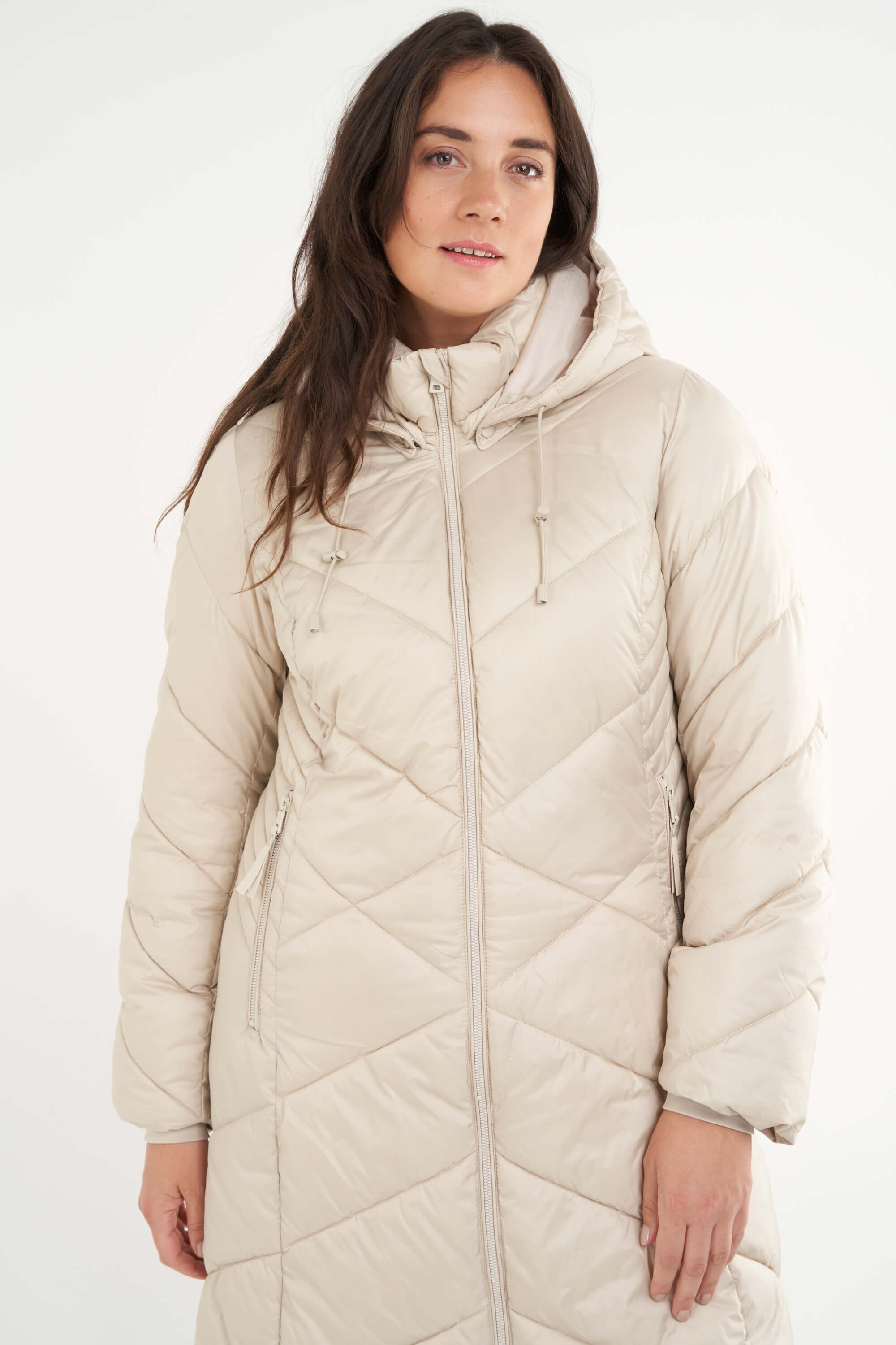 Chaqueta acolchada larga  image number 6