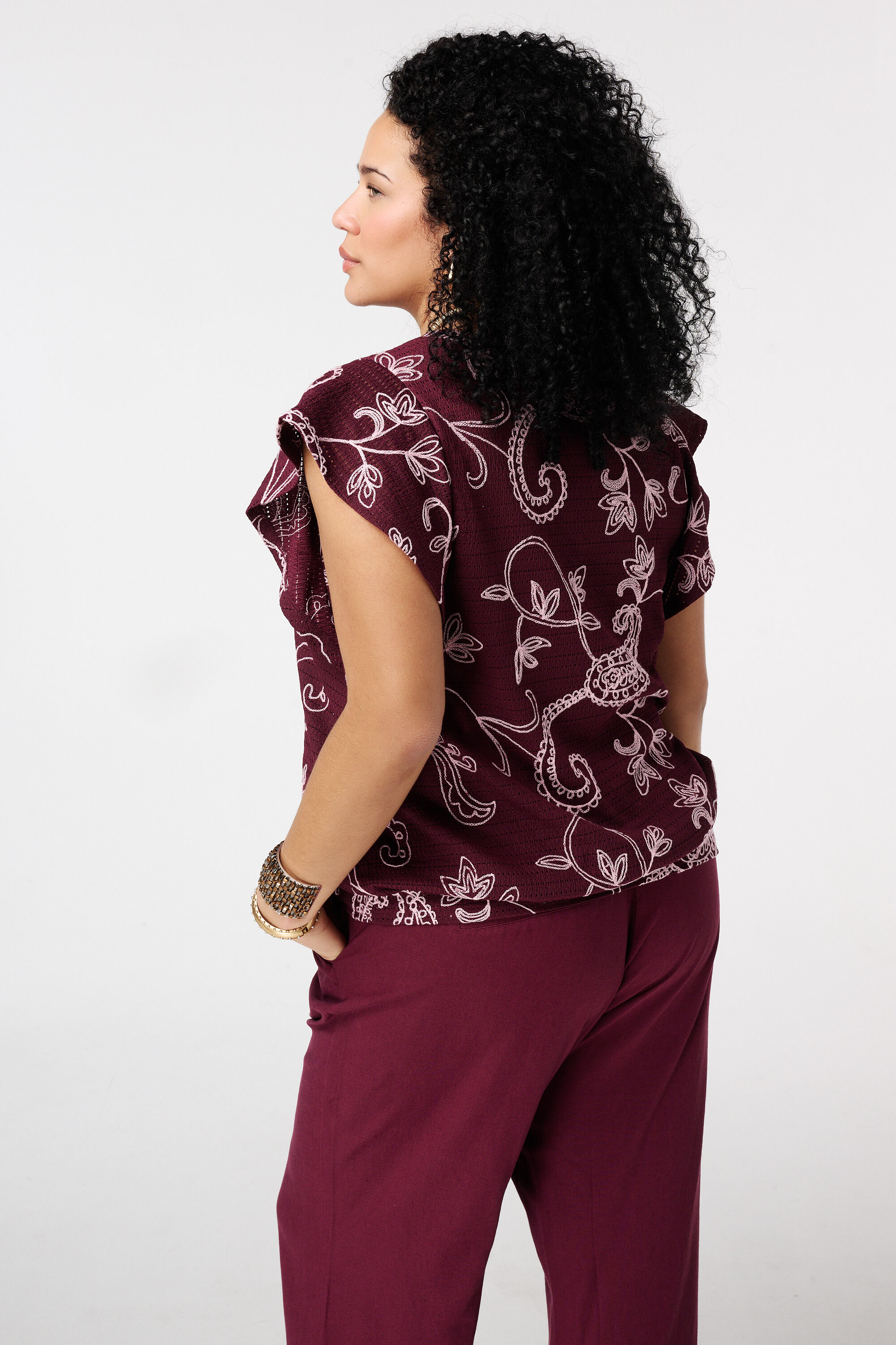 Top con estampado paisley image number 3