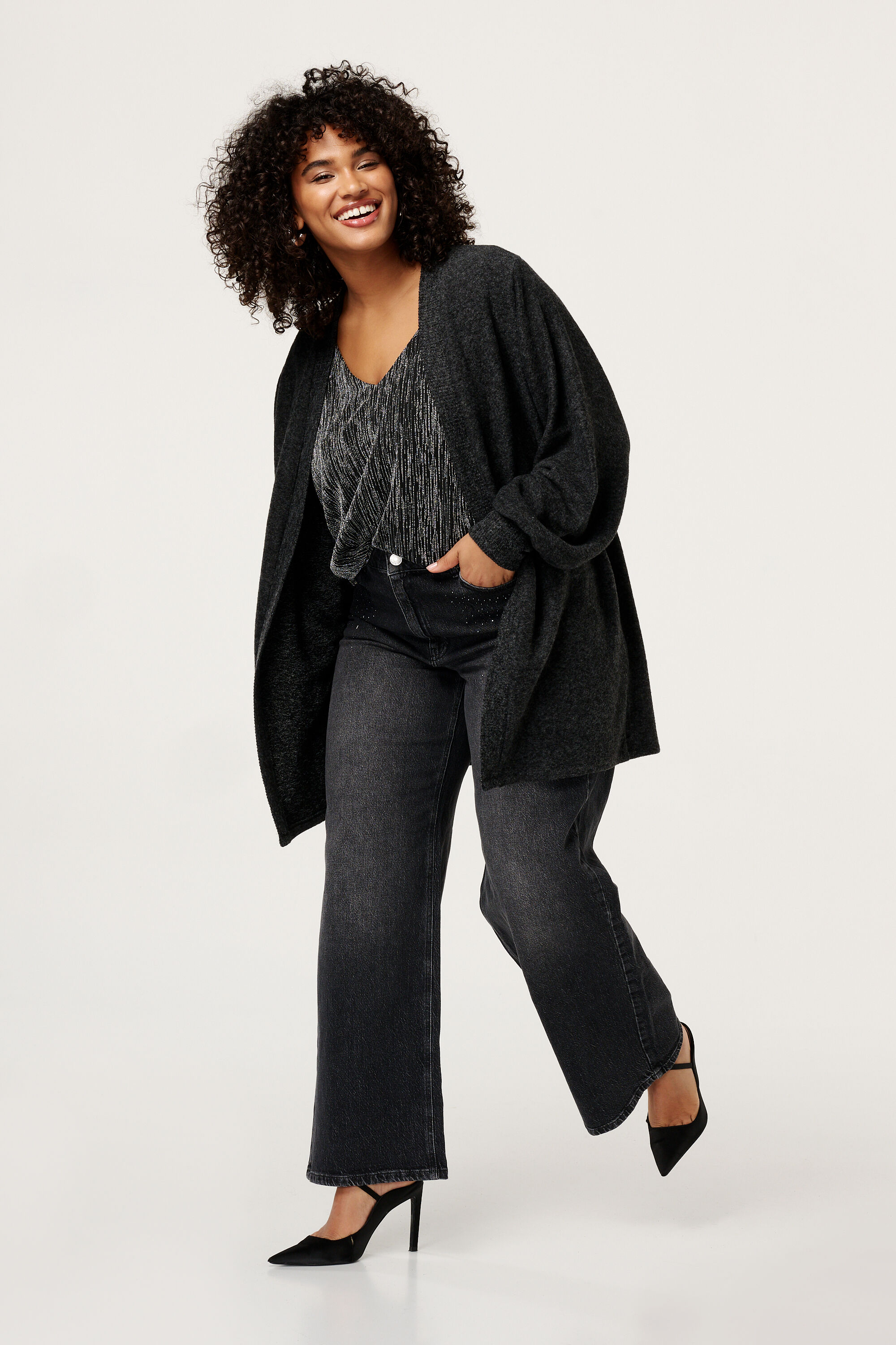 C&aacute;rdigan con mangas globo image number 5