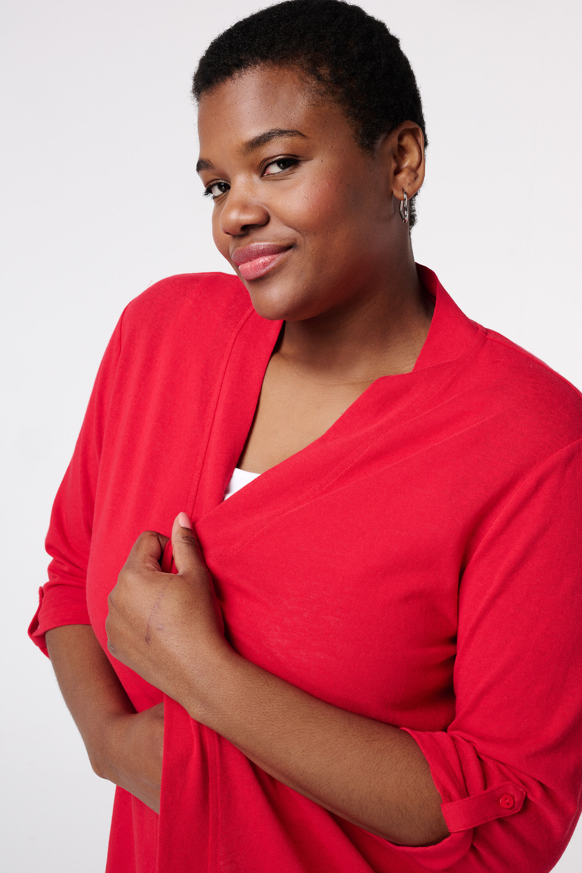 C&aacute;rdigan con manga tres cuartos image number 4