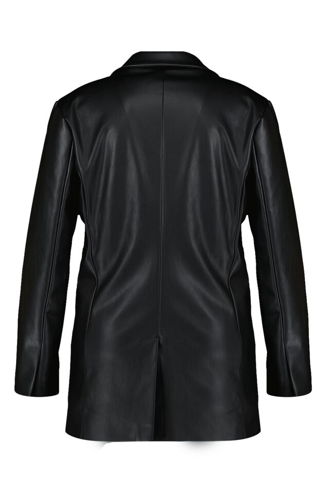 Blazer de cuero sintético image number 3