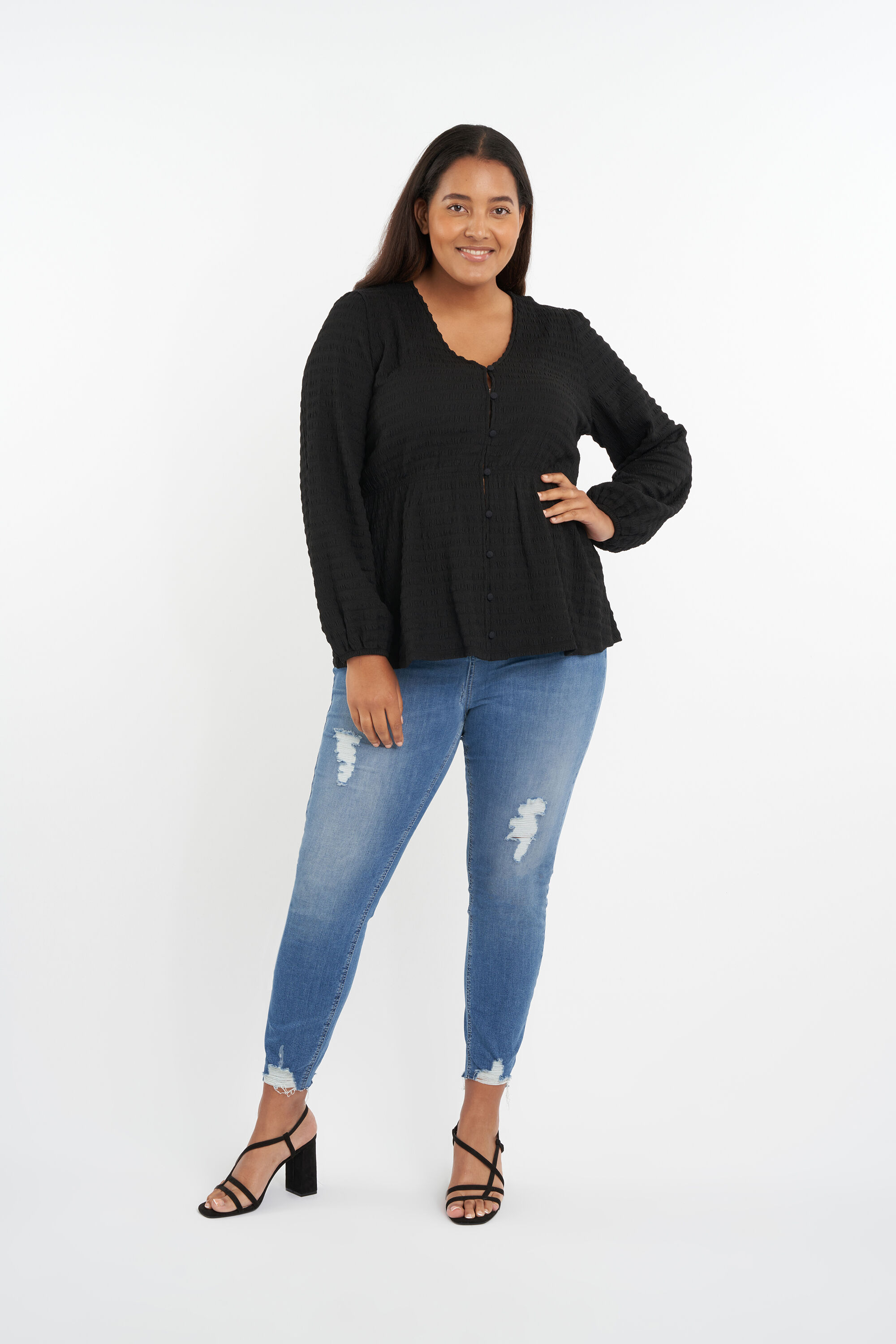 Top con escote en V   image number 6