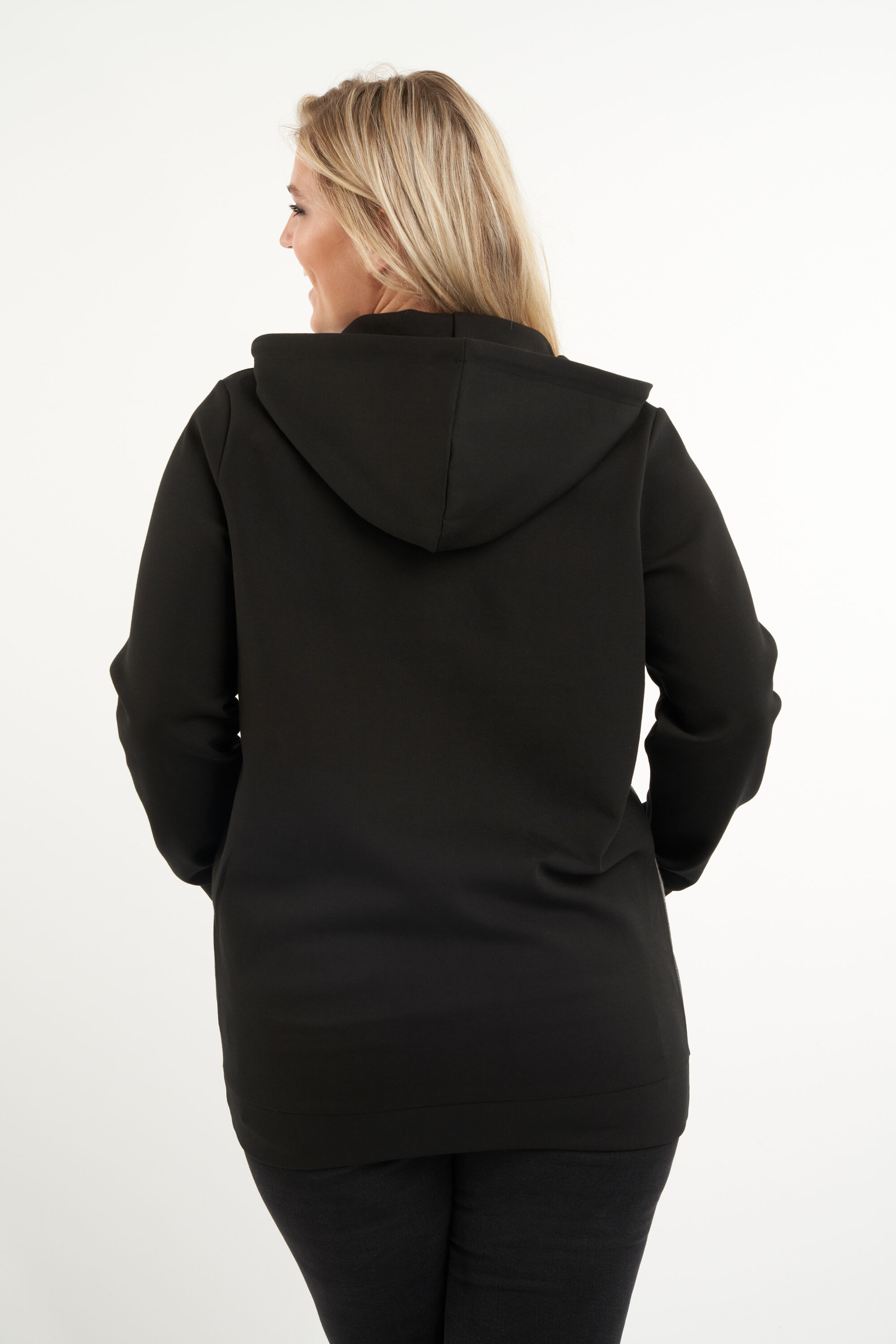 C&aacute;rdigan con cuero sint&eacute;tico  image number 3