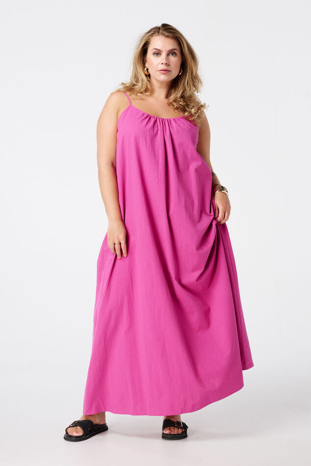 Vestido largo con tirantes finos image number 0