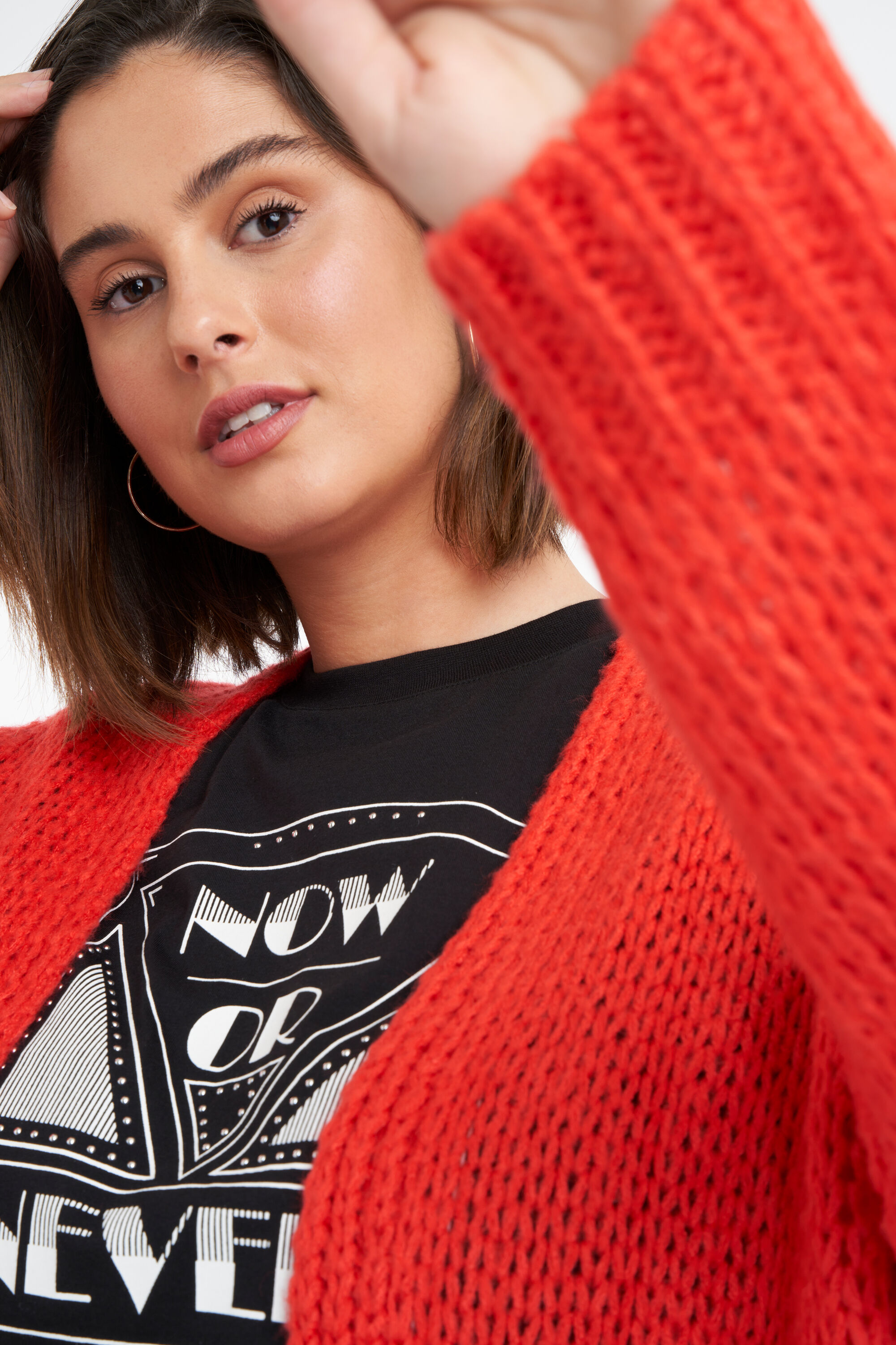 C&aacute;rdigan de punto grueso image number 4