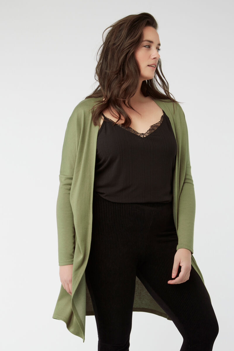 C&aacute;rdigan largo abierto image number 5