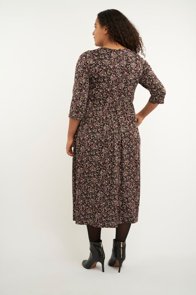 Vestido largo con estampado  image number 3